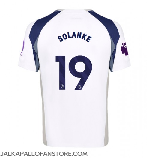Tottenham Hotspur Dominic Solanke #19 Kotipaita 2025-26 Lyhythihainen Tottenham Hotspur Dominic Solanke #19 Kotipaita 2025-26 Lyhythihainen